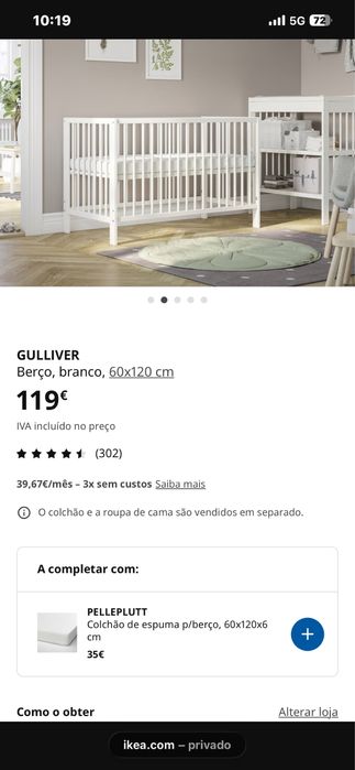 Berço ikea gulliver