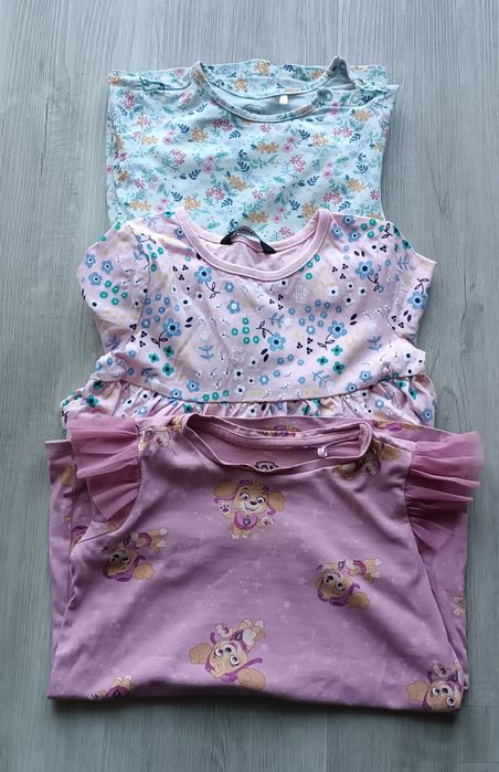 Sukienki długi rękaw kwiaty Skye r. 86/92