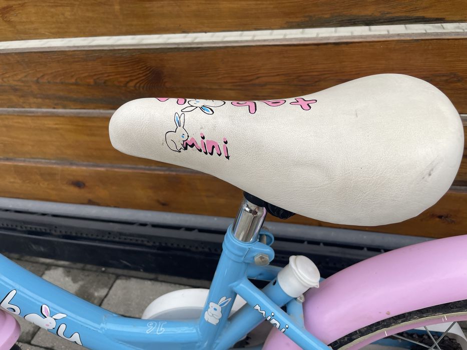 Rower Tabou 16" MINI blue-pink-white rama aluminiowa