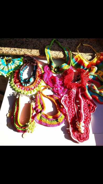 Colares em macramé NOVOS feitos à mão