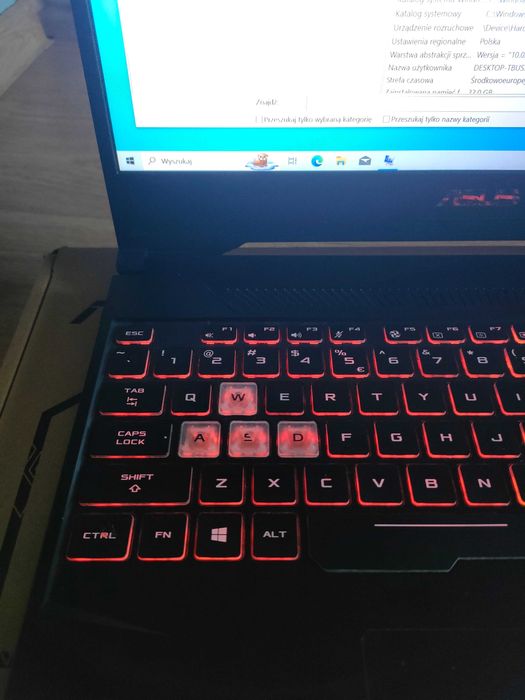 ASUS TUF GAMING FX505D Ryzen 5 3550H GTX 1650 32GB RAM 512 GB