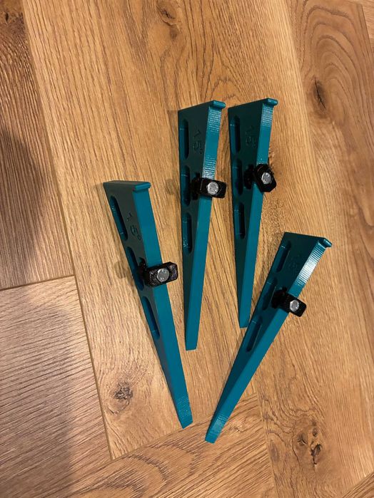 Kliny 15° do szyny Makita i Festool – kąt cięcia 60° | zestaw 4 sztuk