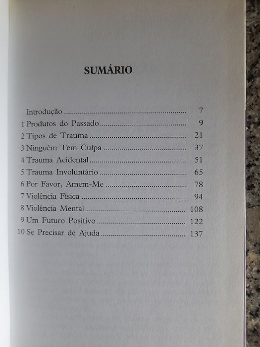 Livro Traumas de infância