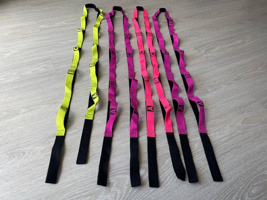 Лента для растяжки 3шт гимнастики Assistance Exerciser 8 петел стрічка