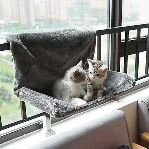 Гамак для кота, лежак на батерею СКЛАДНОЙ!