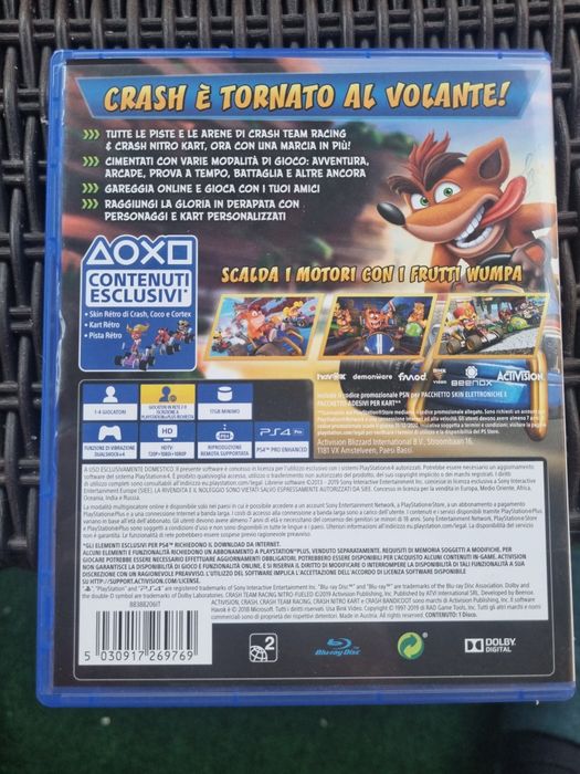 Jogo ps4 crash team racing