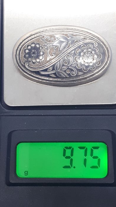 Брошь серебро 875пр.ссср.