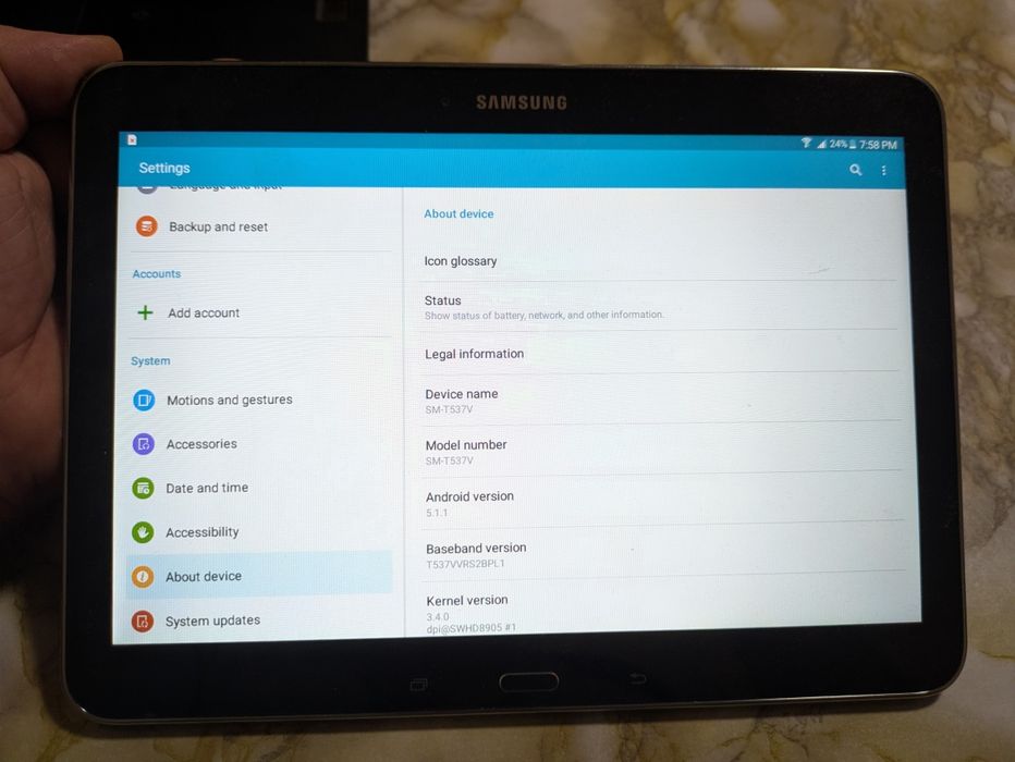 Планшет Samsung Galaxy Tab 4 android 5.1.1