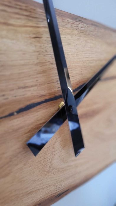 Zegar ścienny 60cm naturalne drewno dębowe. Loft, Rękodzieło Prezent