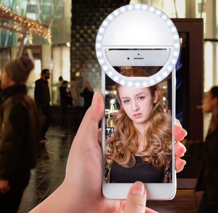 Anel de luz para telemóvel, tablet e PC, selfie / Selfie ring Light