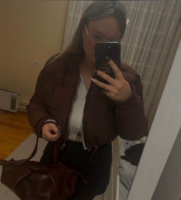 Сумочка бургунді стильна