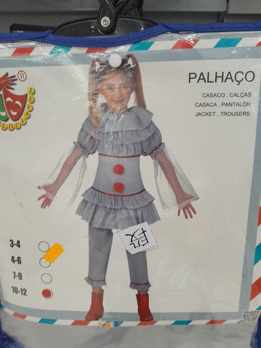 Fato de palhaça para halloween