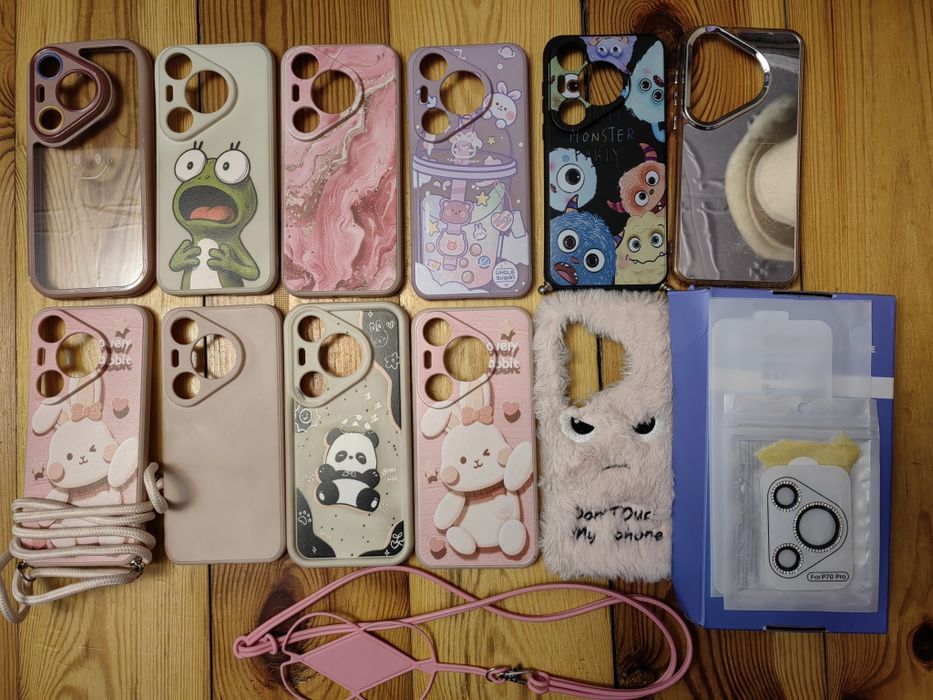 Zestaw etui do Huawei Pura 70 Pro folia szkło na aparaty