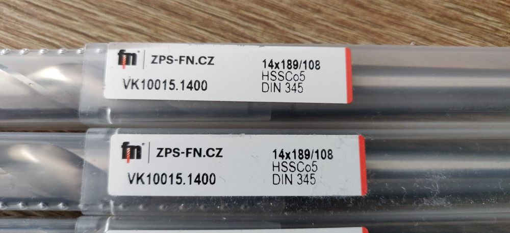 Wiertło fn fi 14 HSS Co5 - DIN 345 - stożek 1
