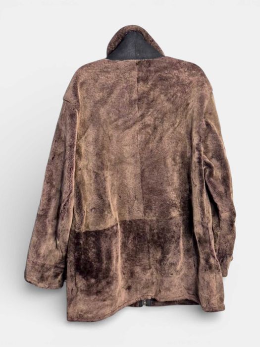 Hugo Boss Baldessarini Made in Italy, kurtka ze skóry kożuch rozm. XL