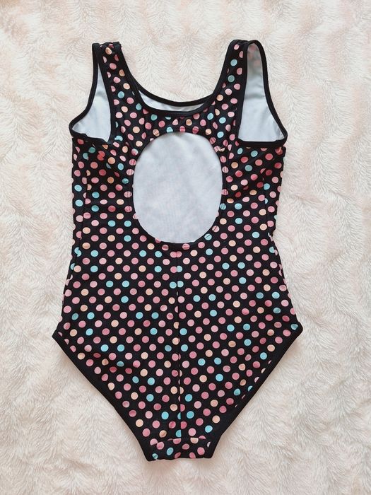 Суцільний купальник у горошок