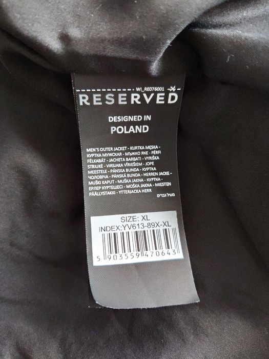 Pikowana kurtka biker ze sztucznej skóry - Reserved