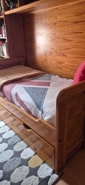 Cama de Solteiro com gavetão s/colchão