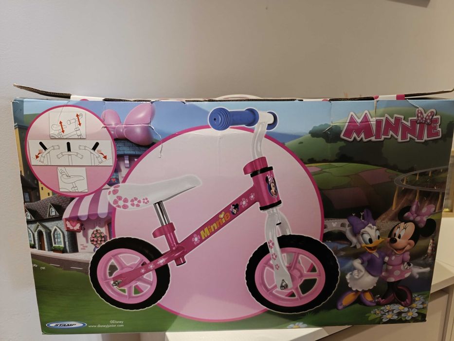 Bicicleta de Aprendizagem Roda 10'' Rosa Minnie Mouse