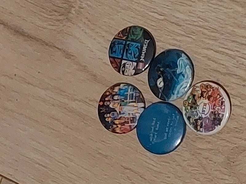 przypinki ninjago pin (5szt)