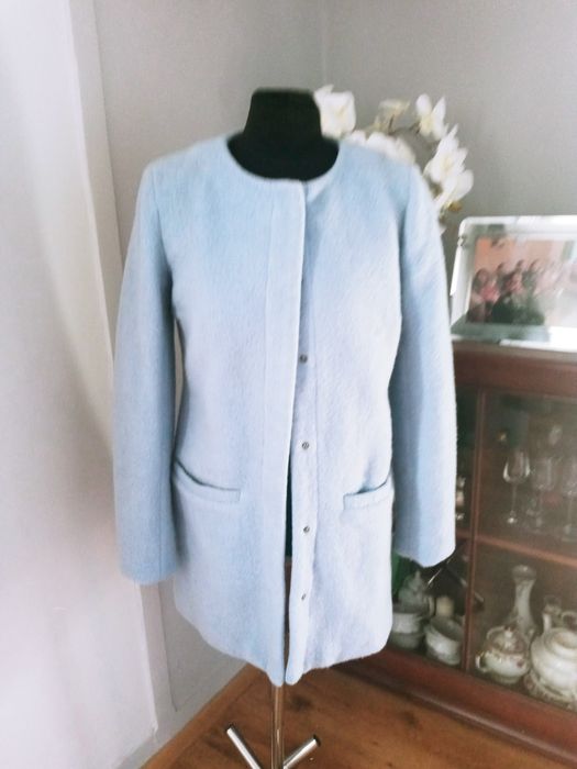 Kurtka blekit zatrzaski prosta 36 only