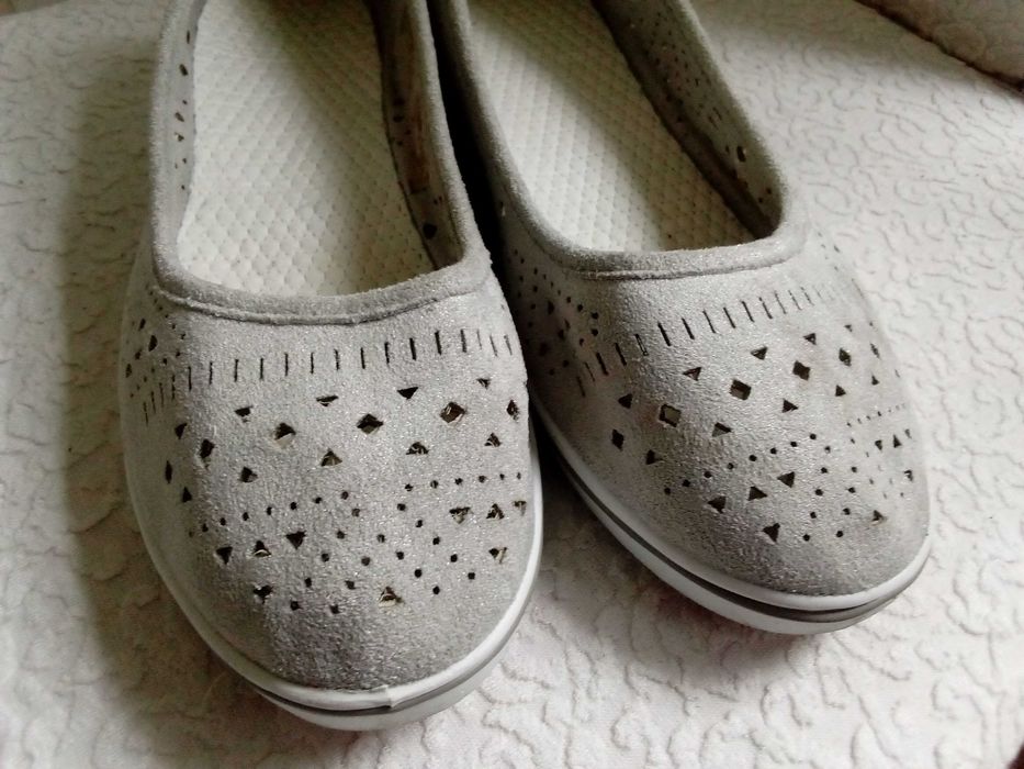 Czółenka baleriny półbuty ażurowe wiosenno-jesienne damskie buty 38