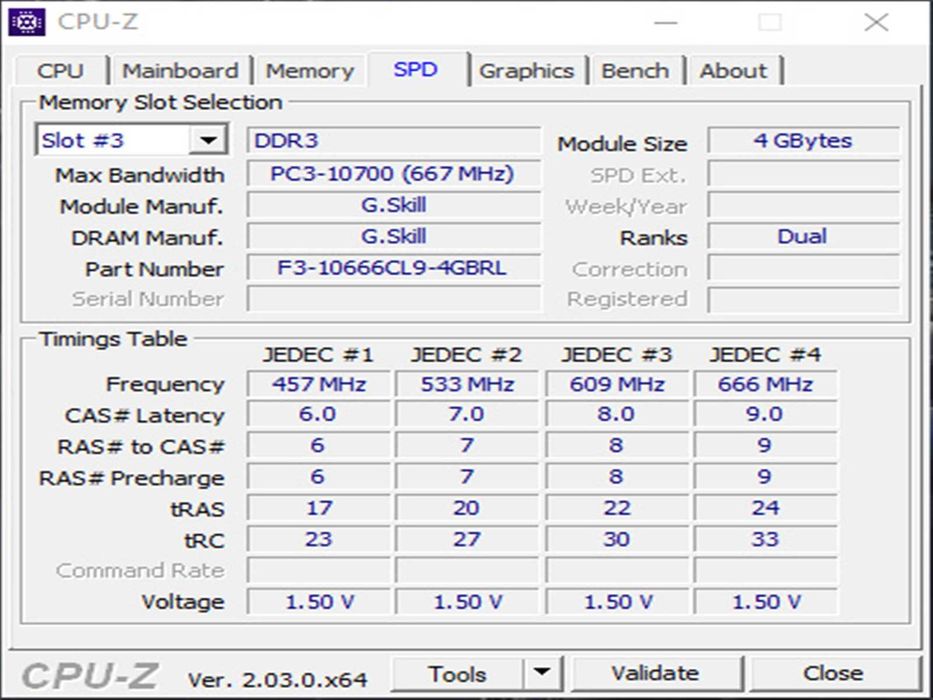 DDR3 8GB G.SkiLL RipJaws 10600 -Komputer