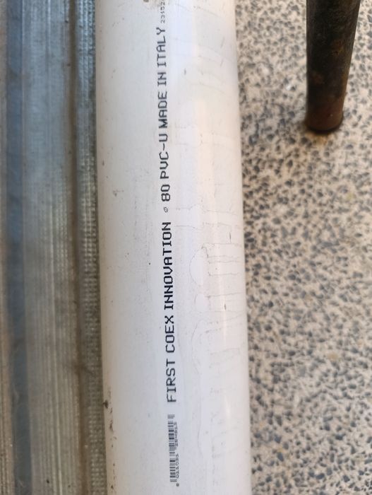 Tubo de PVC 80mm 3m branco