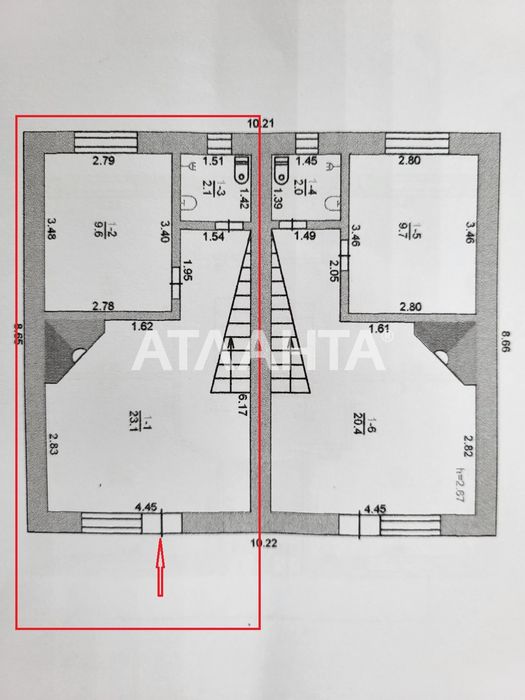 Дом-дача с мезонином возле моря, район Совиньона