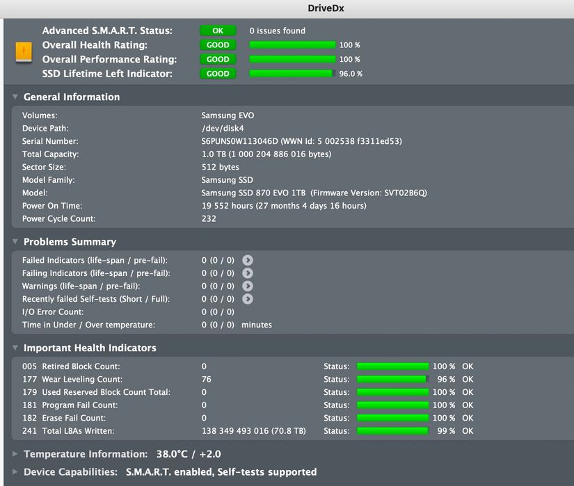 Samsung 870 EVO SATA SSD 1TB
