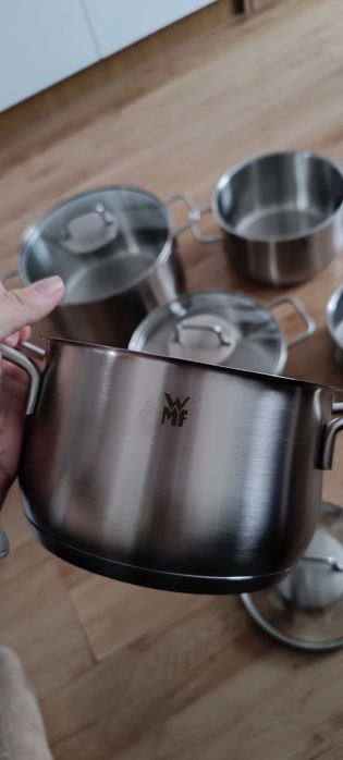WMF Zestaw garnków Brillant - 9 elementów (matowe)