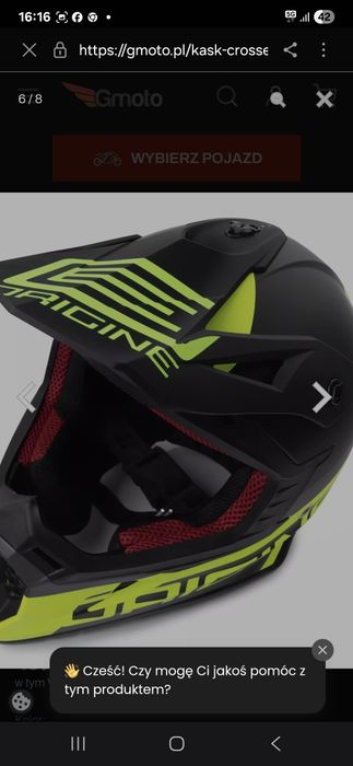 Kask Enduro Cross roz L