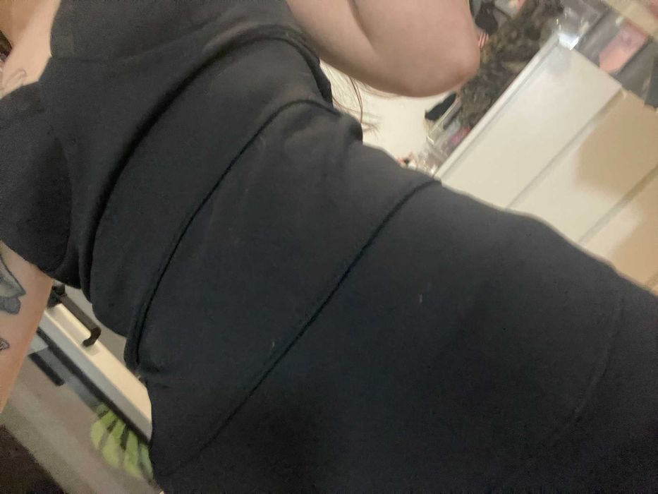 Vestido bershka preto justo