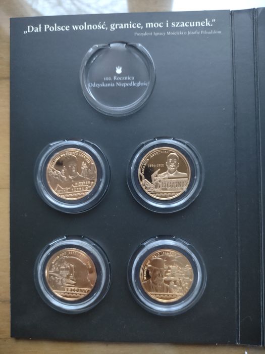 Kolekcja monet Józef Piłsudski Droga do Niepodległości