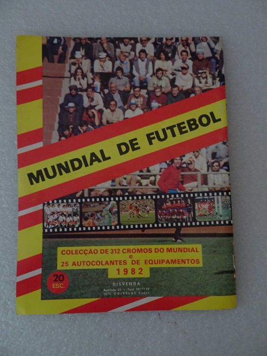 Caderneta de cromos de futebol Mundial de Futebol 82 Disvenda (tem 10)
