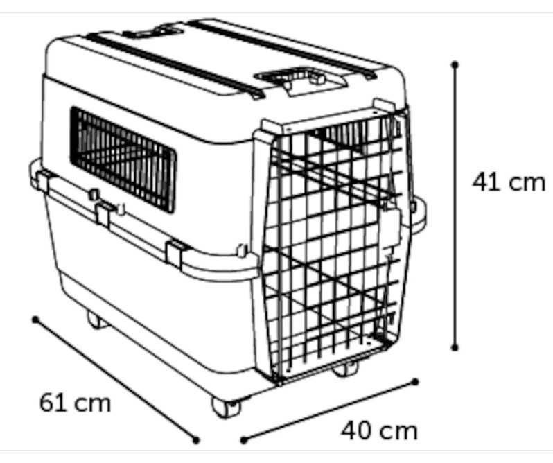 Caixa de transporte para cão ou gato