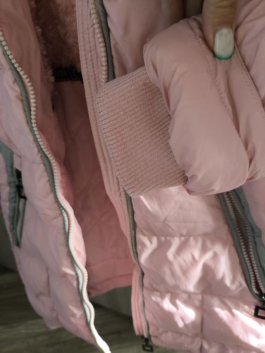 Płaszcz kurtka zimowa dziewczęca 152