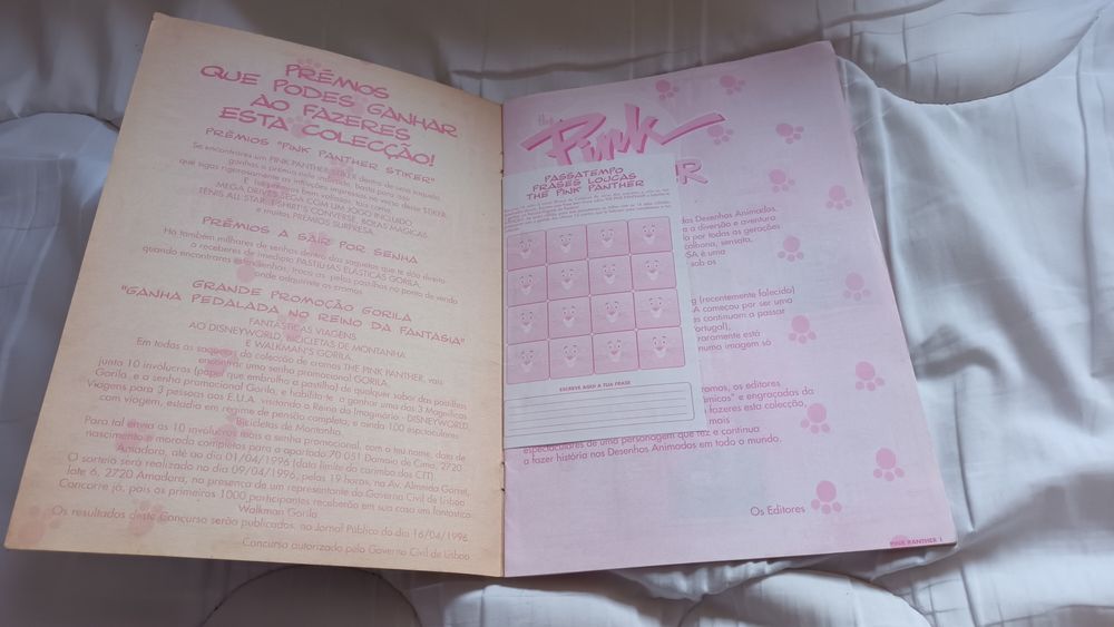 Caderneta The pink panther ulifer com 49 cromos