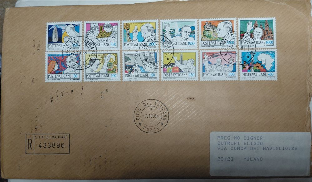 Колекція конвертів Ватикану (1980–1984)