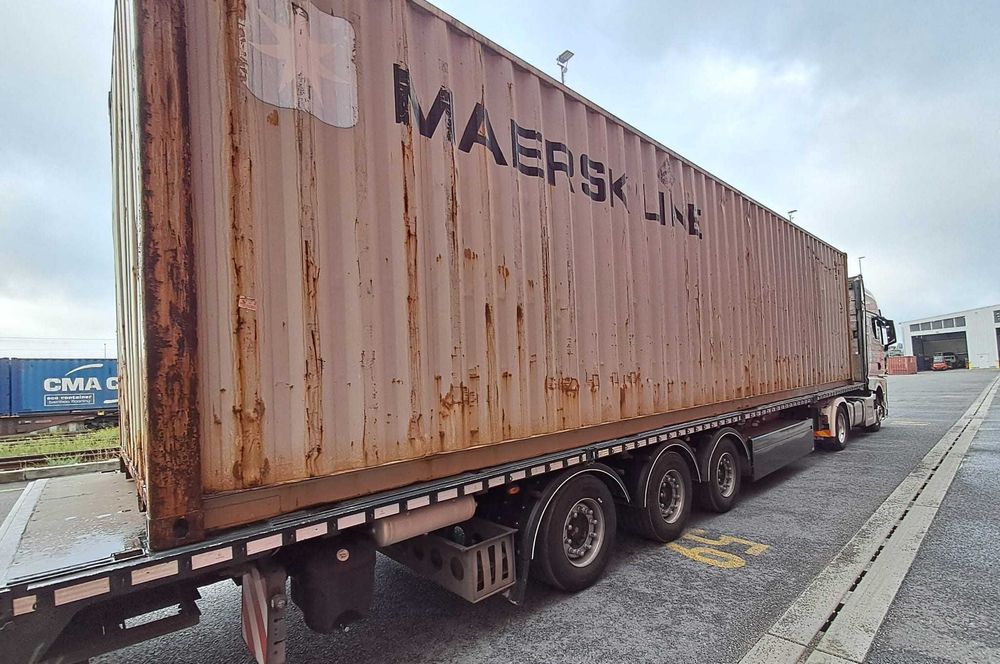 Kontener morski 40HC 12m - dostawa Poznań i okolice
