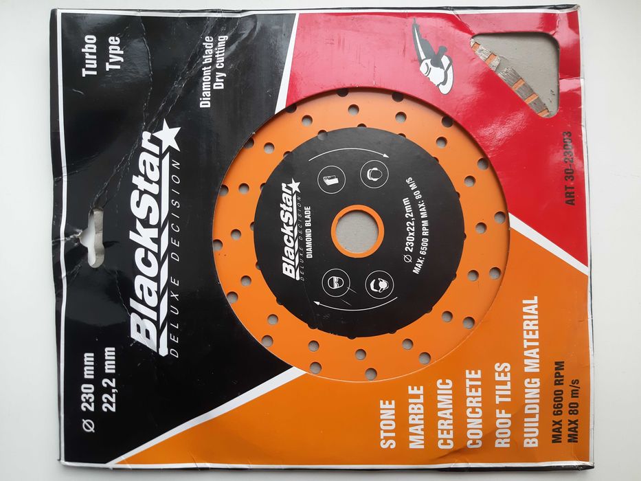 Диск алмазний по бетону BlackStar 230х22.2