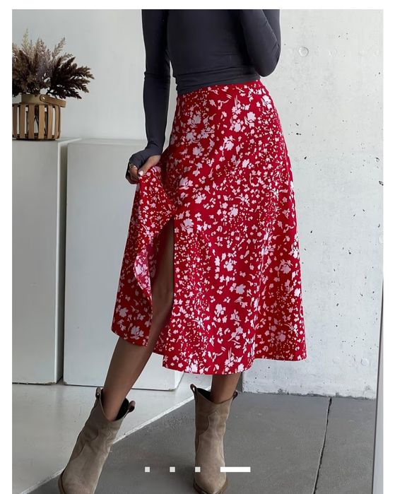 Юбка с разрезом софт