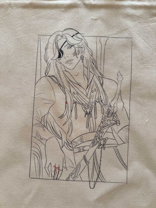 Torba na ramie - Heaven Officials Blessing - Hua Cheng - TGCF prezent