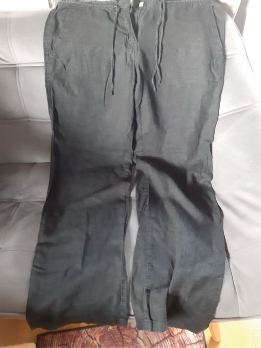 Spodnie lniane damskie