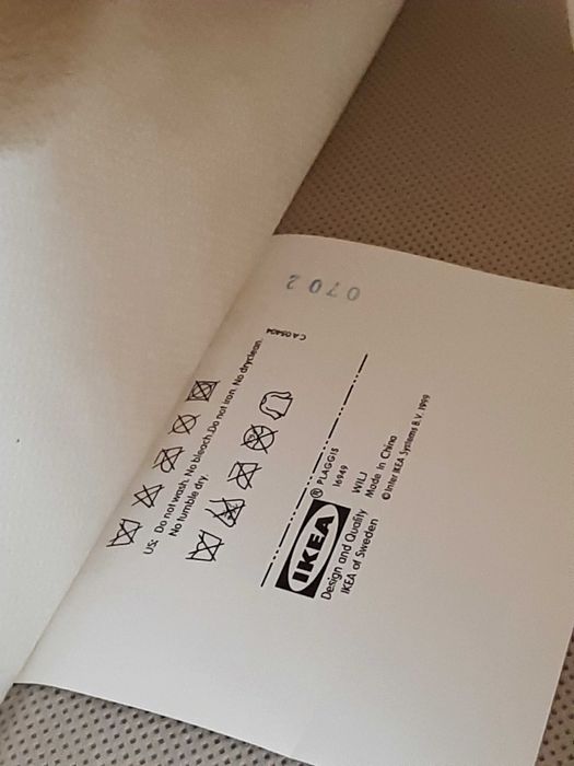 Wiszące materiałowe półki do szafy IKEA 15 x 15 cm