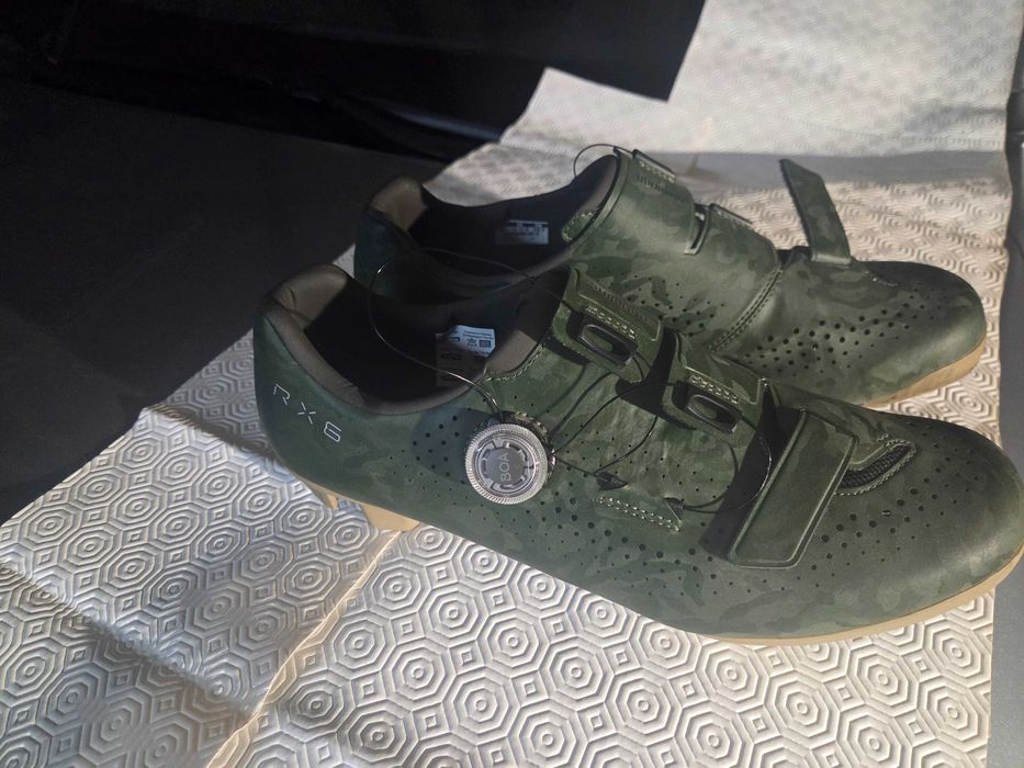Sapatos Shimano RX6 green camo 46