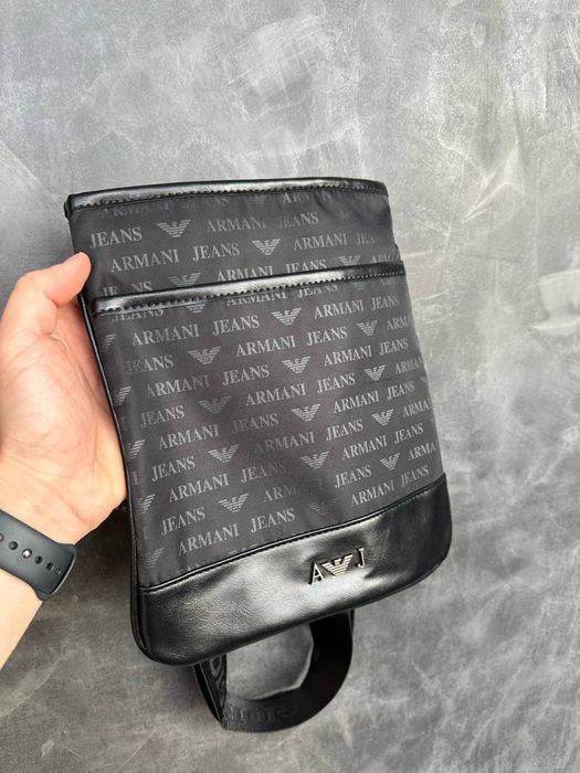 Мужская сумка планшетка Армани, чоловіча барсетка сумка армані