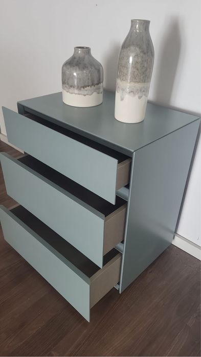 Mesas de Cabeceira Lacadas Azuis