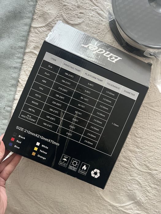 Ender rolo de plastuco branco para impressora 3D