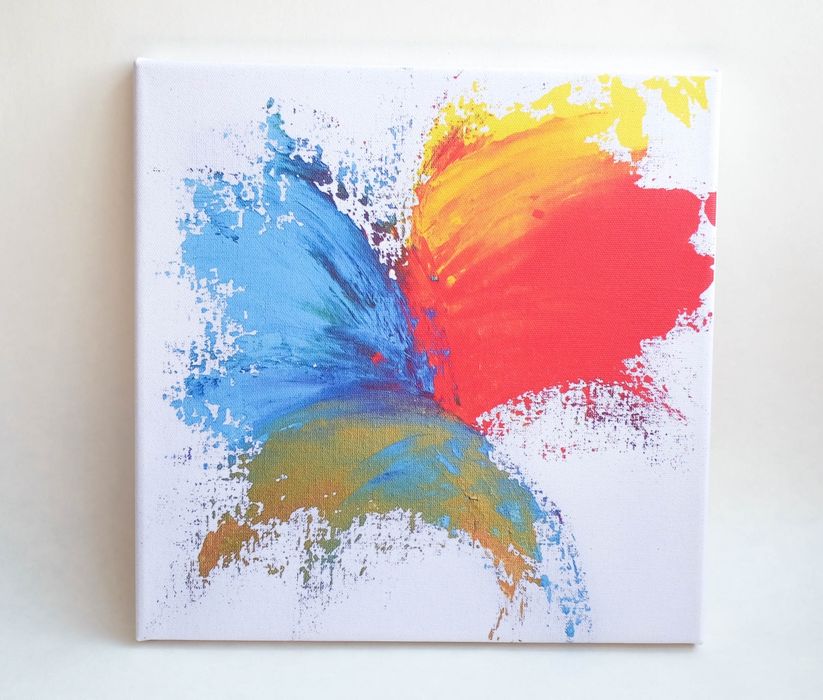 Картина-постер ВСПЛЕСК, печать на холсте на подрамнике